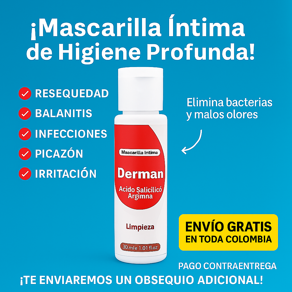 Crema Íntima Derman 30ml – Hidratación, Protección y Confort para tu Piel