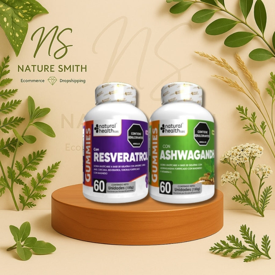COMBO RESVERATROL + ASHWAGANDHA GUMMIES