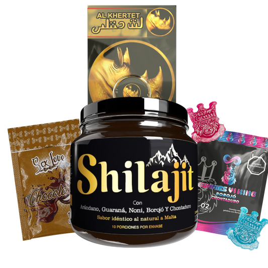 Shilajit original + chocolate + gummies + rhino
